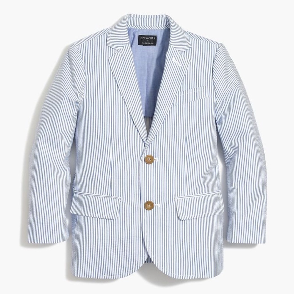 Crewcuts Striped Blazer with Button Detail